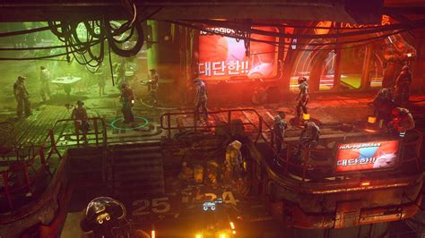  The Ascent:  Cyberpunk actie shooter met een unieke artistieke stijl!